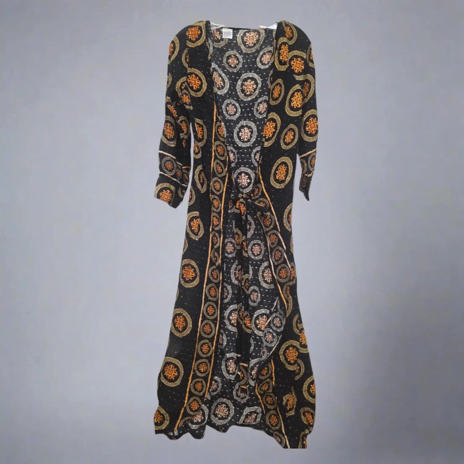 Gilded Baroque — Maxi Wrap Dress